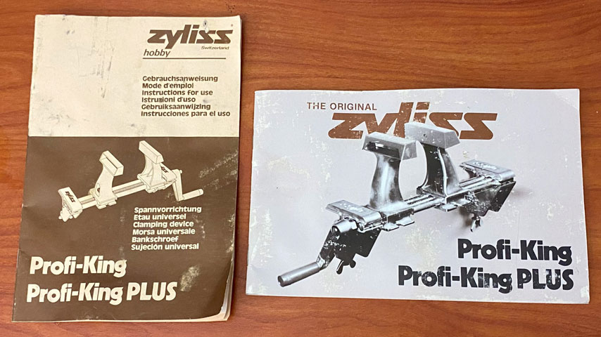 Manuals for Zyliss Profi-King Clamping Device.