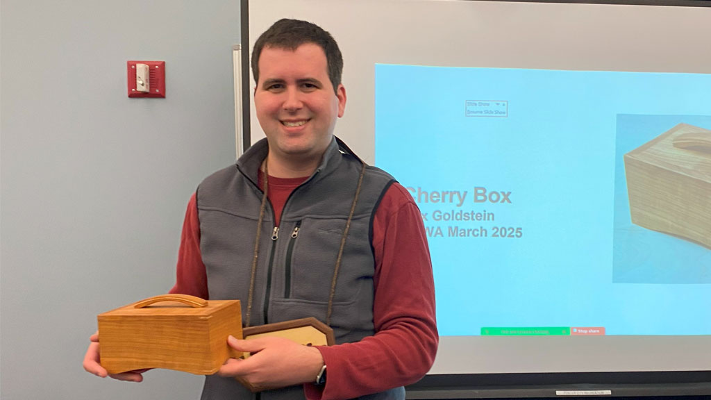 Max Goldstein made a box from Cherry wood.